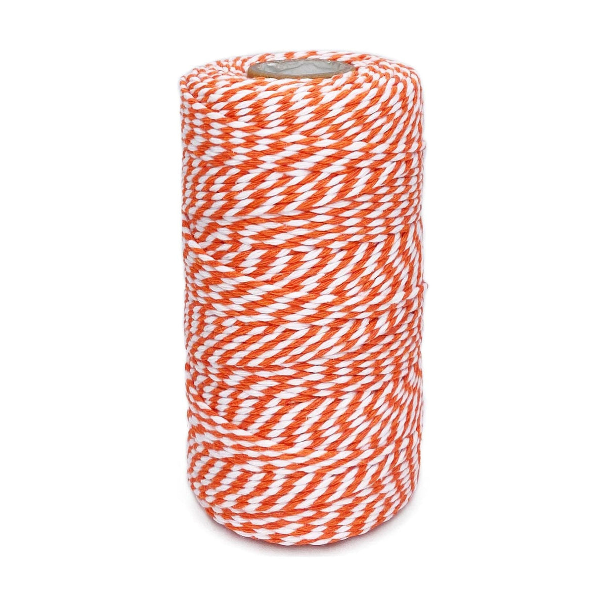 Twine String Orange and White Baker String 328 Feet 2mm Thick Christmas Halloween Twine String for Gift Wrapping DIY Crafts Home Decoration String Art Gardening