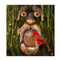 Tree Poetry Tree Face Decor Outdoor – Bird Feeder, Weatherproof Resin