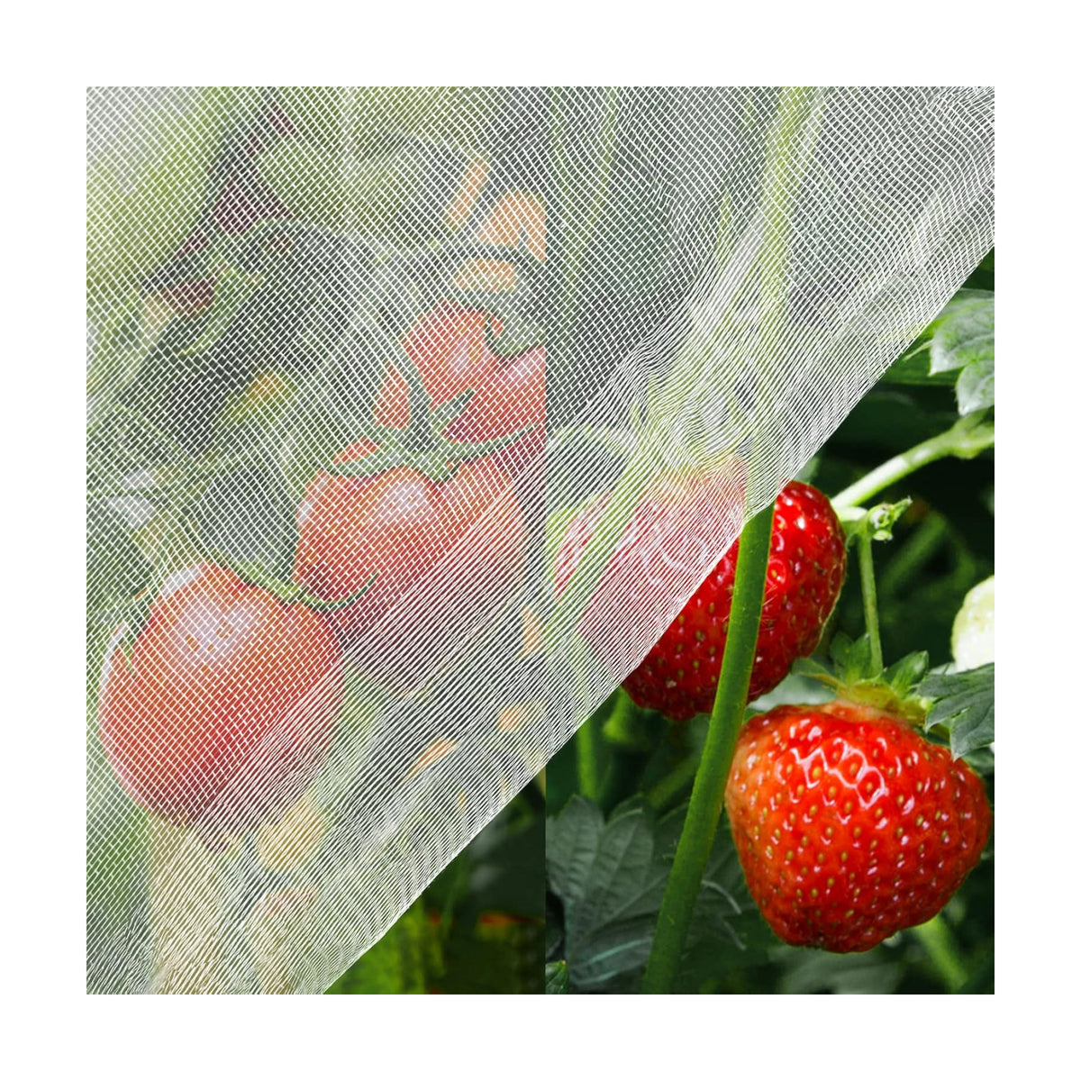 2 Pcs Mosquito Netting, 6.5'x10' Insect Garden Bird Netting Pest Barrier