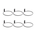Plant Holder Ring 8 Inch Wall Mounted, 6 Pack Flower Pot Hangers Metal Plant Stand Hanging Bracket Basket Hooks