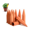 Jovitec 10 Pieces Terracotta Plant Watering Stakes Self Watering Spikes Automatic Plant Waterers Devices for Indoor