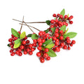 4 Pcs Artificial Red Berries, Christmas Fake Flowers Lifelike Redberry Stems Faux Fruit for Valentine's Day Wedding Home Kitchen Party Crafts Decoration(Red)