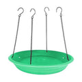 Green Multi-Purpose Bird Seed Catcher & Platform Feeder - Hanging Tray with Seed Hoop