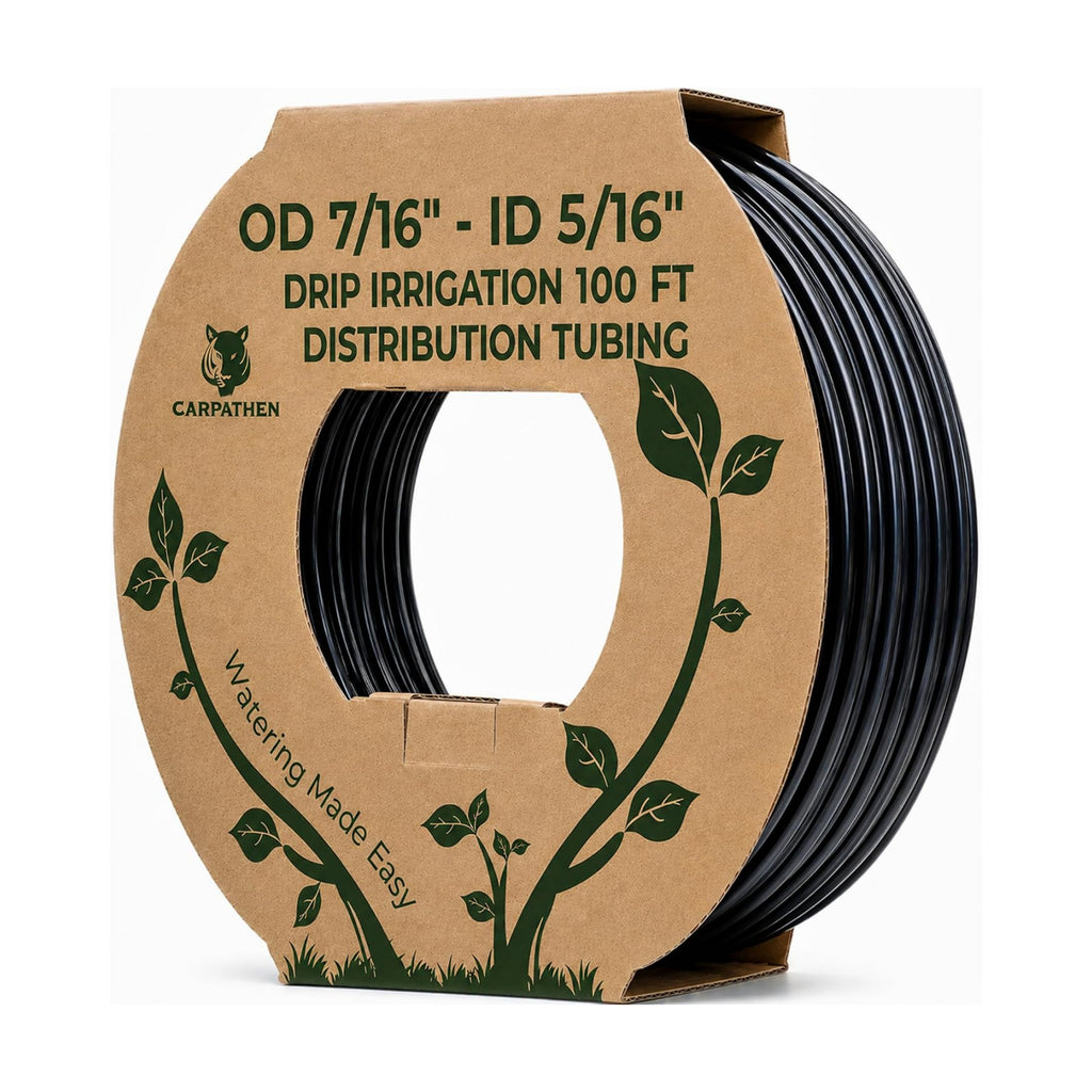 5/16" Irrigation Tubing Parts for Drip Irrigation Watering System | 100 ft PVC Mainline for Irrigation System 5/16" ID