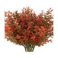 RECUTMS 8 Bundles Artificial Fall Mums Flowers No Fade Faux Autumn Plants