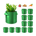 12-Pack 7 Gallon Plant Grow Bags, Thickened Nonwoven Fabric Pots with Handles, Vegetable Planter Bags Containers, Cloth