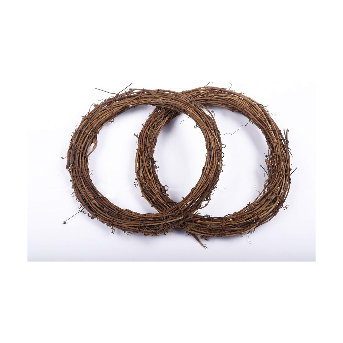 YYCRAFT 2 Pcs Wooden Grapevine Wreath (12")