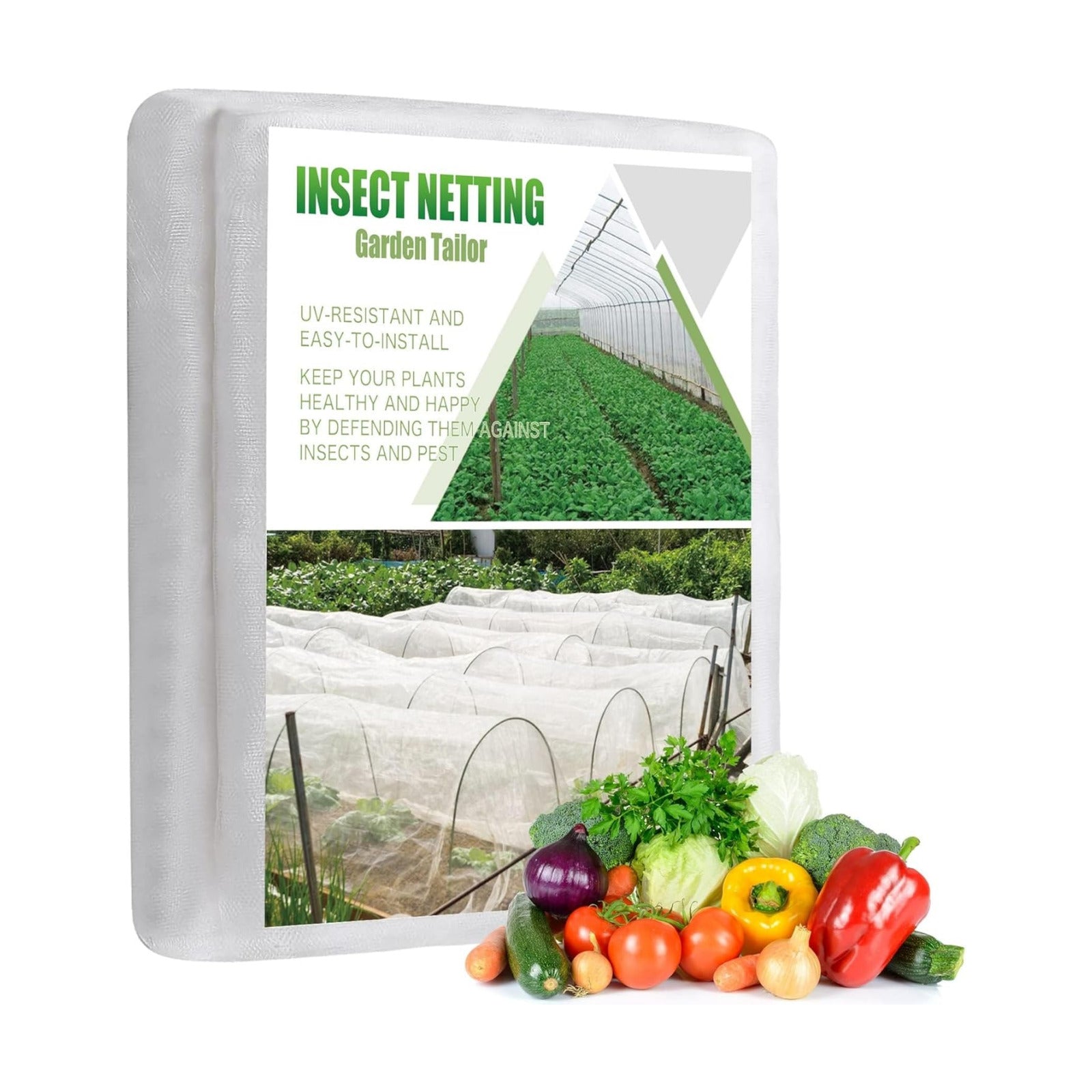 Garden Netting Pest Barrier: Ultra Fine 15'x30' Bug Netting | for Protection Row Cover Raised Bed Screen Mesh