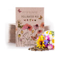 Bentley Pollinator Mix - Pre-Filled, Non-GMO, Non-Coated Butterfly Packets - 25 Annual Wildflower Seeds - Perfect