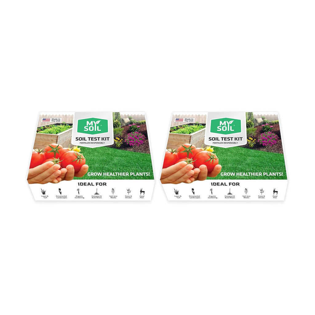 MySoil Soil Test Kit 2 Pack, Unlock Your Lawn & Garden Potential, Complete & Accurate Nutrient and pH Analysis with