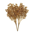 PASYOU Fake Plants Decoration for Christmas, Artificial Flowers Golden Plastic Leaves Grass Faux Outdoor Indoor Home Garden Party Room Bedroom Office Wedding Table Centerpiece DIY Decor, Gold 2 Pack