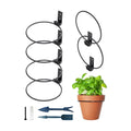 Foldable Flower Pot Holder Rings, 6 Inch 6 Pack | Foldable ring design securely supports flower pots while saving space