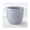 Kante Small Round Bowl Blue Gray Concrete Planter 10" Dia, Outdoor