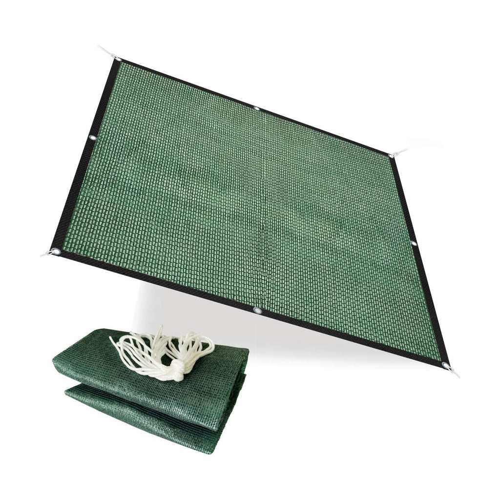 Alion Home HDPE 50% Sun Block Garden Netting Mesh - (6' x 6', Green)