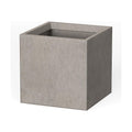 Kante Small Square Weathered Concrete Planter 10" W, Outdoor | Rubber Plug for Indoor, Drainage for Garden, All-Weather
