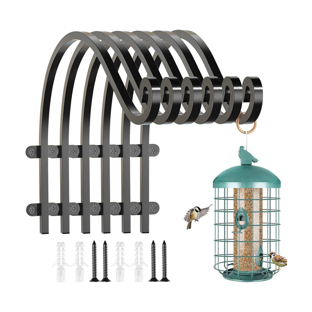 EPHECH 6Pack 12Inch Heavy Duty Hanging Plant Brackets for Plant Baskets | 80Lbs Outdoor and Indoor Hanging Brackets