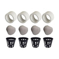 balacoo 10 Sets Aquarium Planting Rings and Cottons Fish Tank Planting Cups Hydroponic Bucket Water Tank Plants Fixed