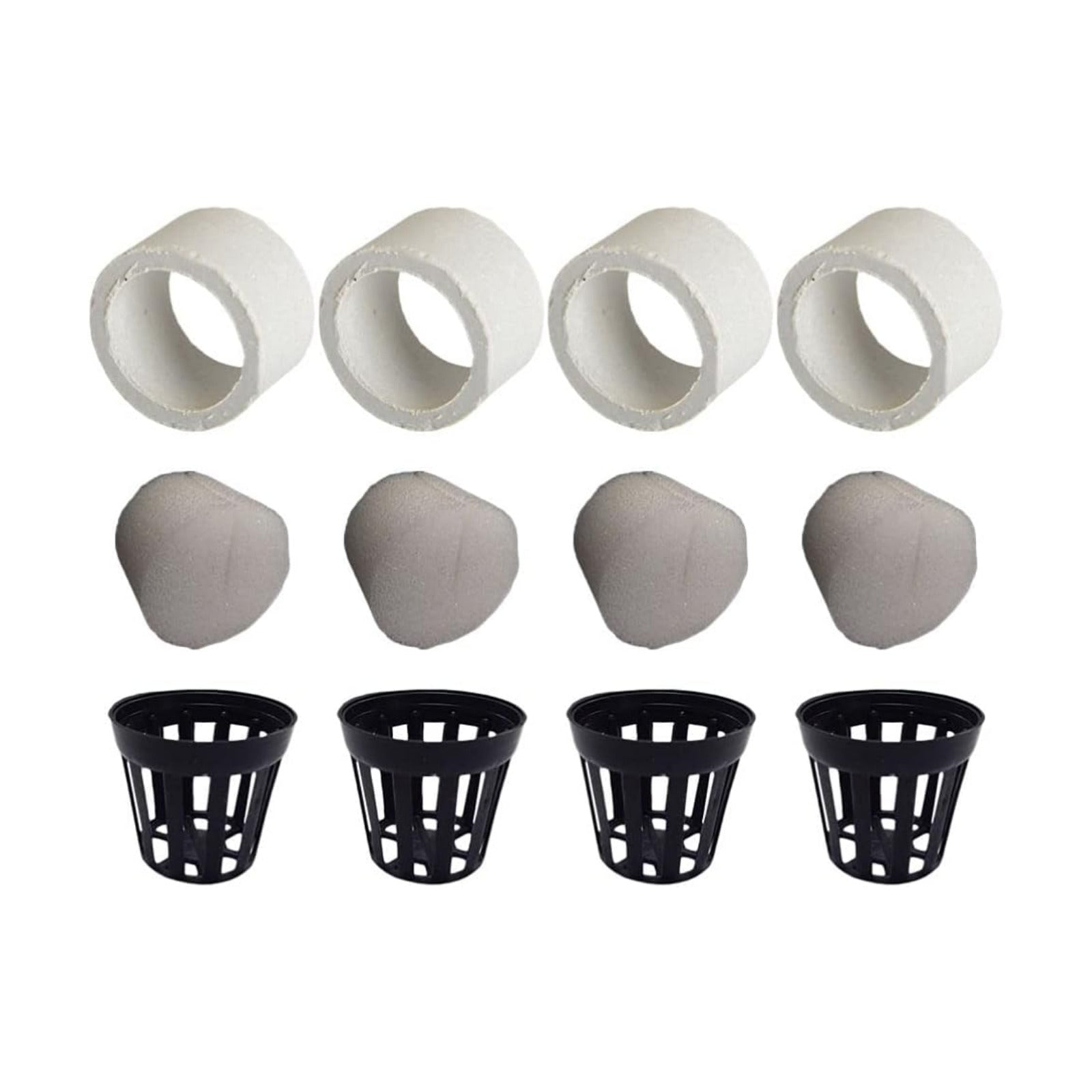 balacoo 10 Sets Aquarium Planting Rings and Cottons Fish Tank Planting Cups Hydroponic Bucket Water Tank Plants Fixed