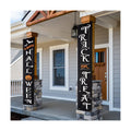 Halloween Porch Banners Trick or Treat Happy Halloween Door Decorations