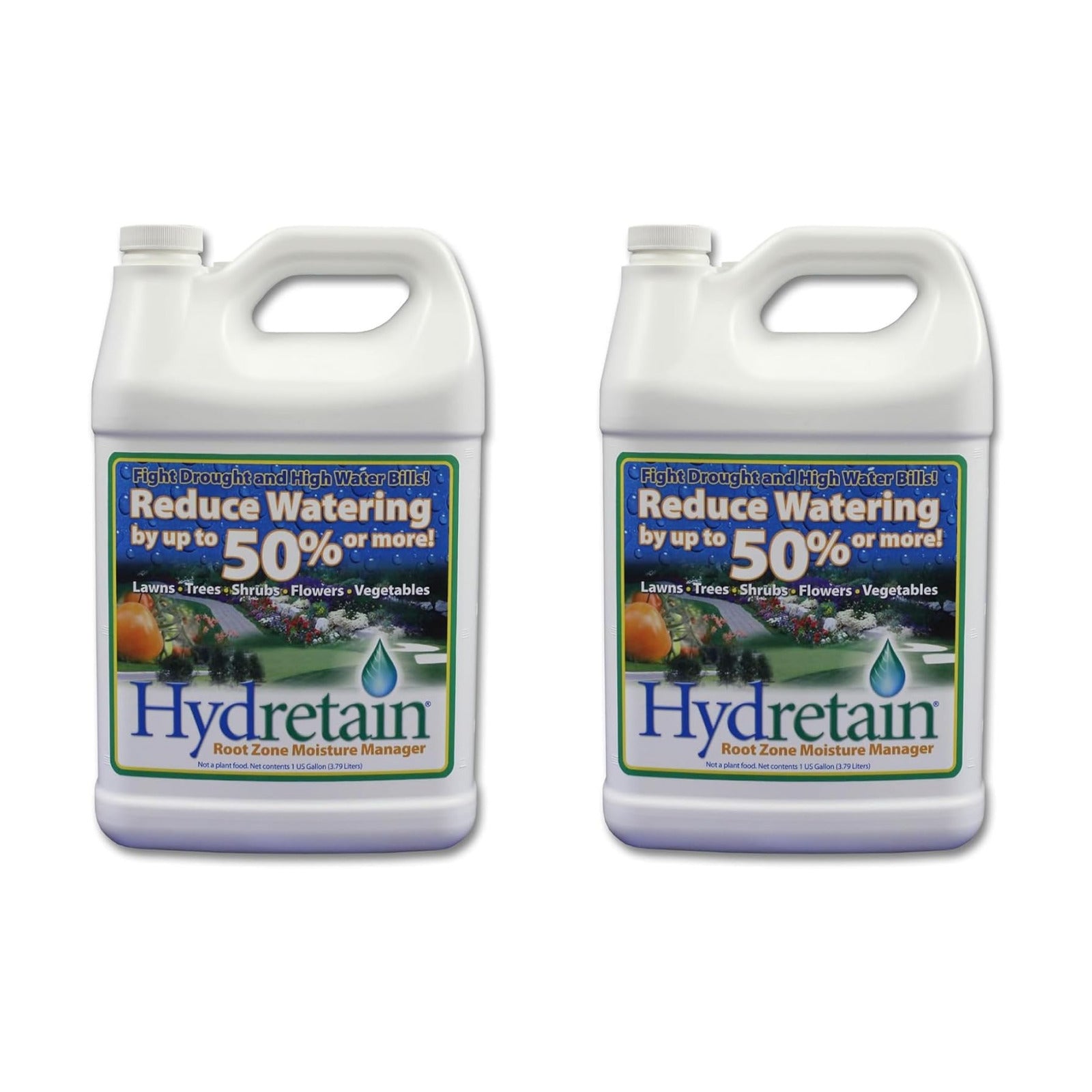 Hydretain Root Zone Moisture Manager — Converts Soil Moisture to Plant-Usable Water for Drought Protection — Reduce