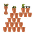 Sderoq 3 Inch Terracotta Pots - 22Pack Clay Flower Pots with Drainage Hole, Succulent Nursery Pot/Cactus Plant Pot.