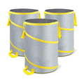 3 Pack 30 Gallon Collapsible Trash Can, Reusable Garden Leaf Bag, Pop-Up Portable Yard Waste Bags for Lawn Debris