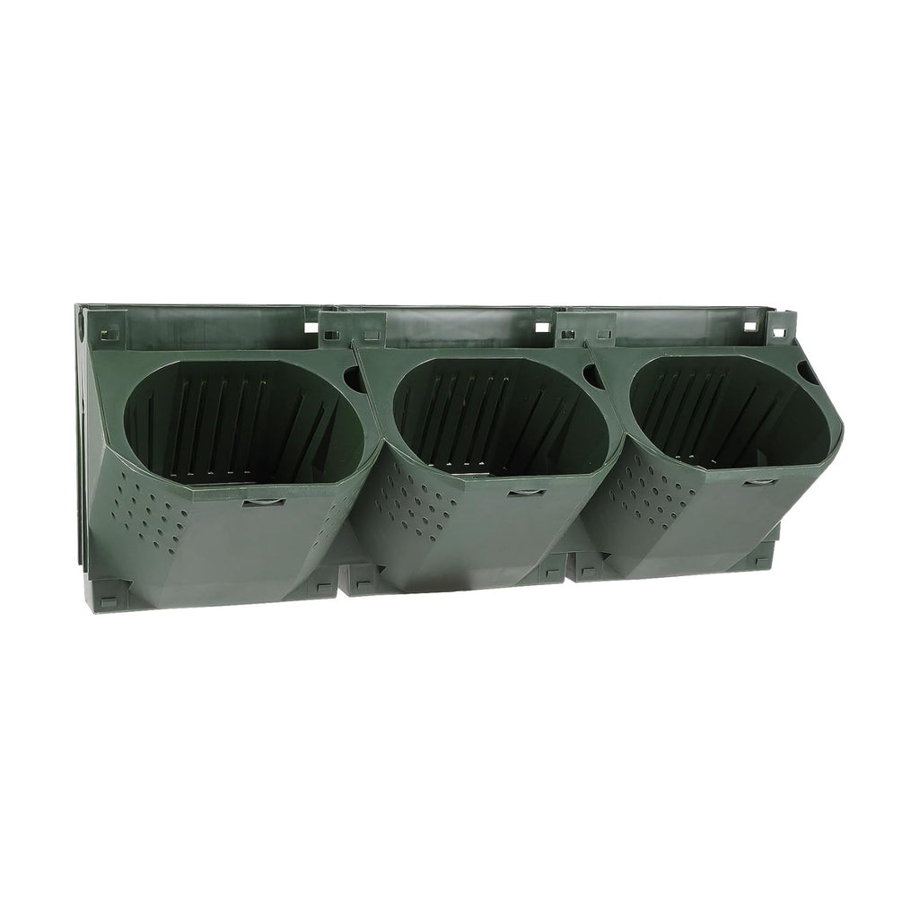 Yardwe Vertical Garden Wall Planter Stackable Plant Pot Wall Mounted Hanging Flower Pot for Balcony Garden Home Office