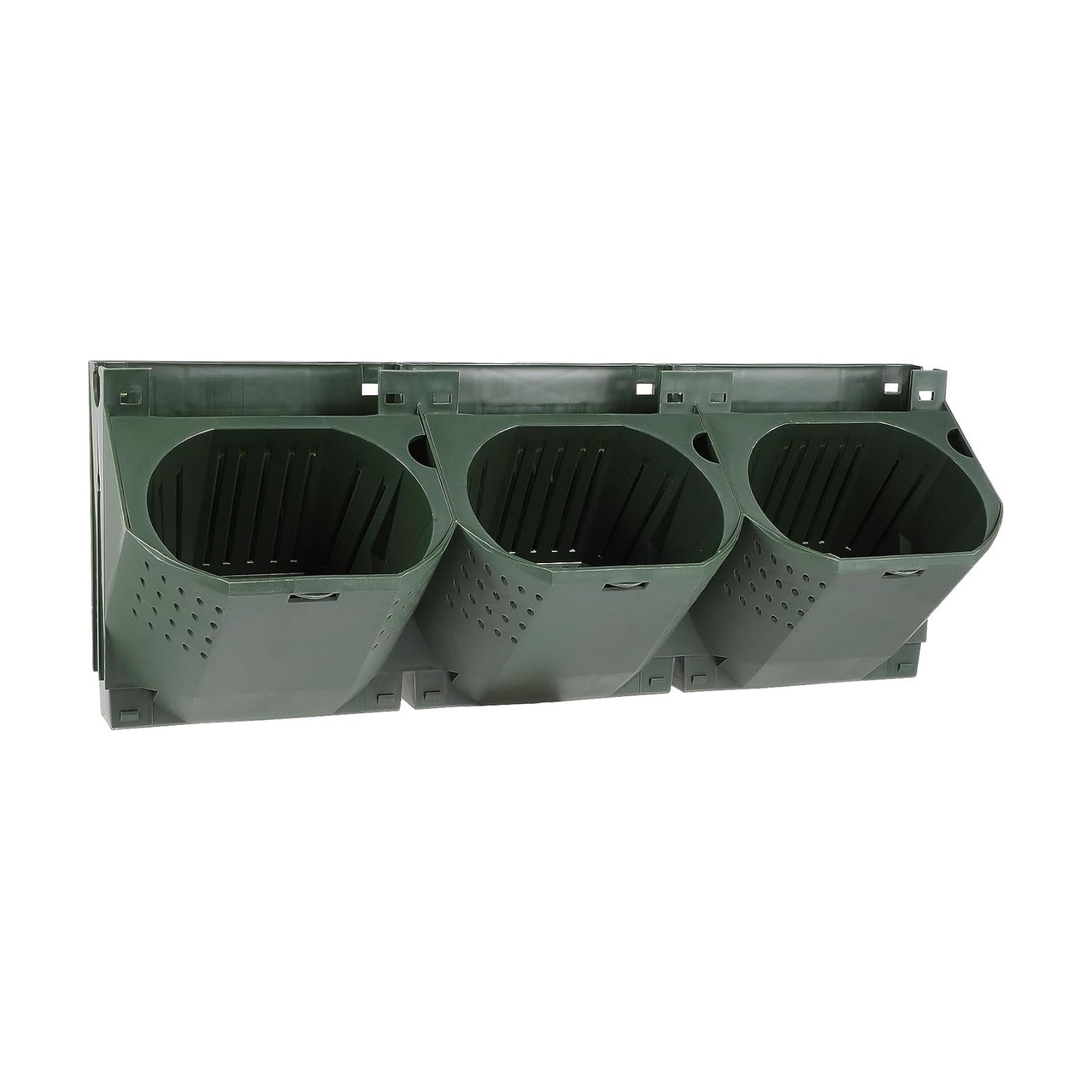 Yardwe Vertical Garden Wall Planter Stackable Plant Pot Wall Mounted Hanging Flower Pot for Balcony Garden Home Office