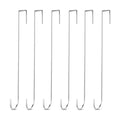 Hotop 6 Pcs 15" Over The Door Hooks Wreath Hanger for Front Door,Silver