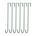 Hotop 15 Inch 6 Pcs Wreath Hangers for Front Door Over The Door Hanger Hooks Steel Wreath Doors Hangers Clothes Towel Hooks Holder for Christmas Halloween Front Decorations Welcome Sign(Green)