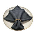 Napkin Rings Set of 6,Gold Bamboo Napkin Holder Ring for Table Decor
