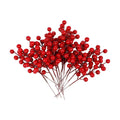 winemana 24 Pack Red Berry Picks Sprigs Christmas Ornaments for Tree