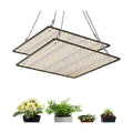 2 Pack LED Grow Light Panel 200W Lamp for Indoor Plants, Sun Like with White Blue Red UV IR LEDs for 4x4ft Coverage Grow Tent Greenhouse Veg and Bloom Seedlings Hydroponics