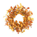 YNYLCHMX 20" Fall Wreath for Front Door, Eucalyptus and Sorghum Decor