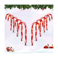 10 Pack Candy Cane Pathway Lights, Light Up Outdoor Christmas Decoration