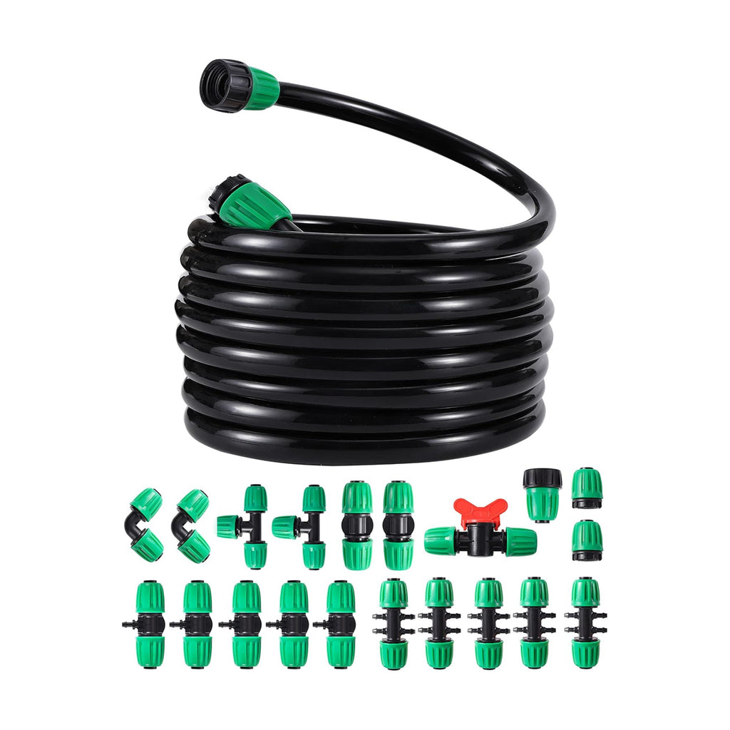 52 FT 1/2”PVC Garden Irrigation Tubing Hose（OD:16mm,ID:12mm) | 1/2" Drip Irrigation Tubing Main Line Hose Tube with