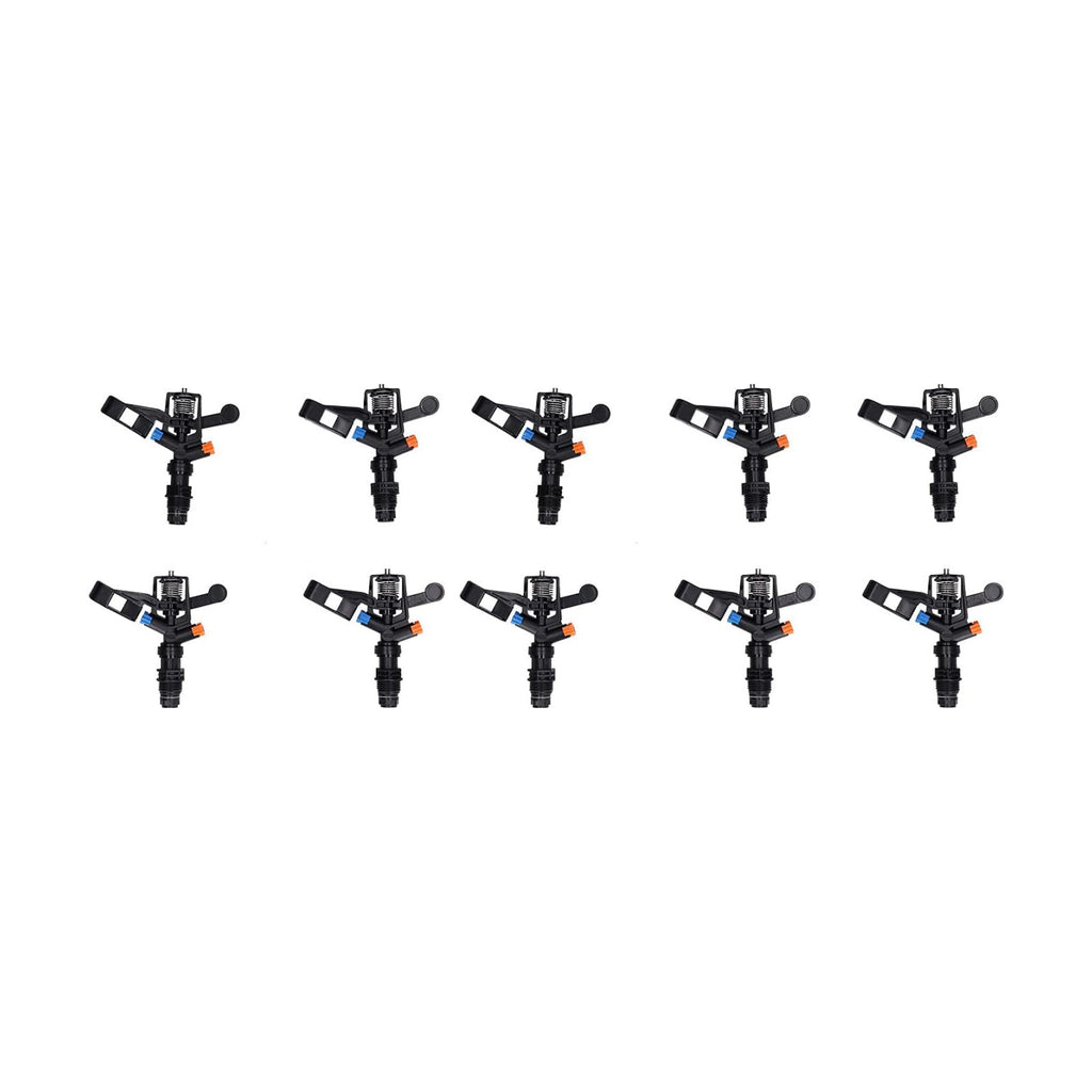 Rocking Arm Sprinklers,10PCS Plastics G 1/2 Male Thread 360° Rotating Sprinklers Watering Sprinkler for Yard Lawn and