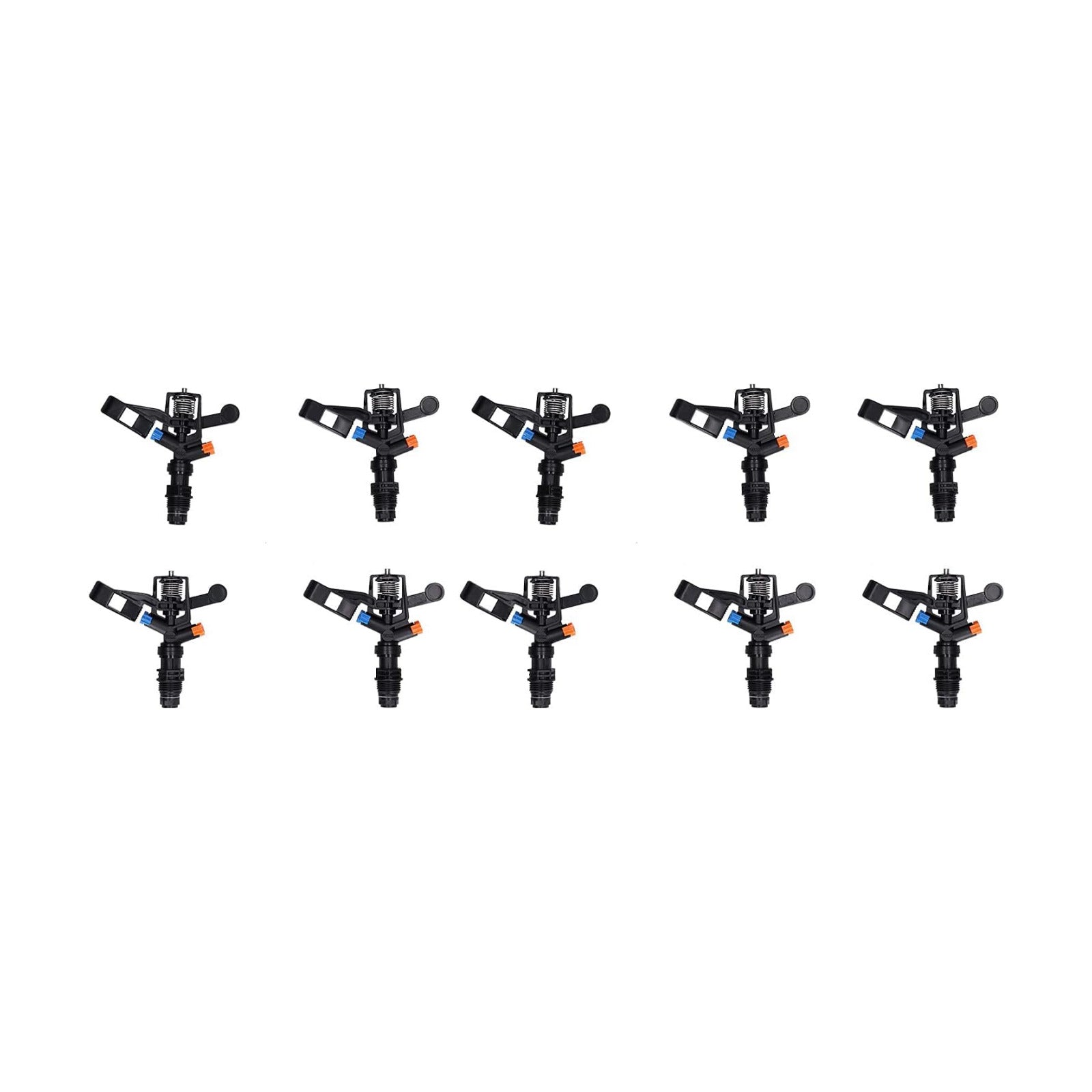 Rocking Arm Sprinklers,10PCS Plastics G 1/2 Male Thread 360° Rotating Sprinklers Watering Sprinkler for Yard Lawn and