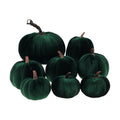 Gresorth 8 Pcs Fake Green Velvet Pumpkins Artificial Pumpkin Decoration