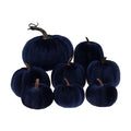 Gresorth 8 Pcs Fake Blue Velvet Pumpkins Artificial Pumpkin Decoration