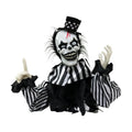 Haunted Hill Farm Scary Talking Groundbreaker Clown, Halloween Animatronic with Motion and Touch Activated Lights and Sounds, Battery Operated Indoor or Covered Outdoor Halloween Decorations