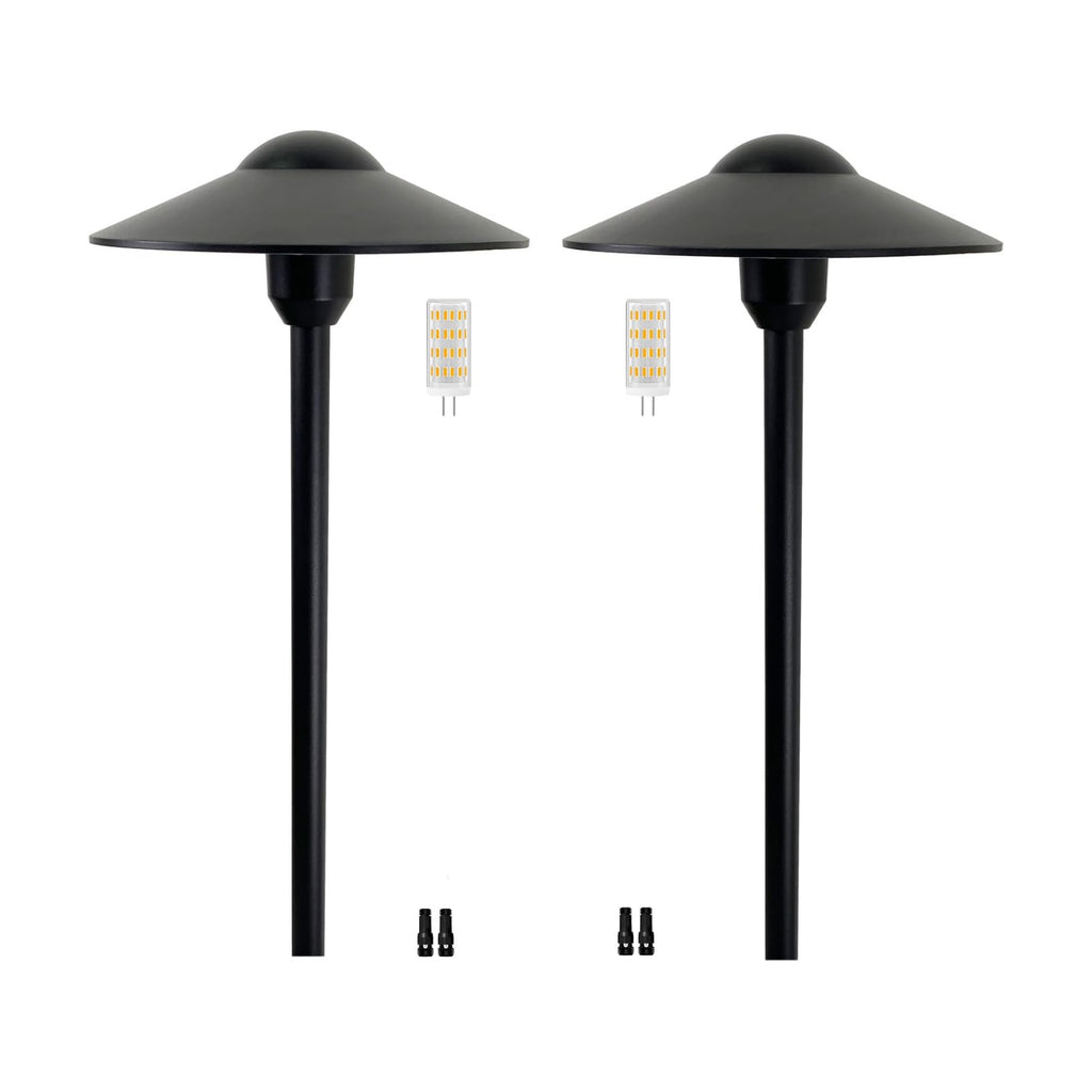 Low Voltage Pathway Lights Landscape Lighting,Replaceable G4 LED | 12-24V Aluminum Path Light Garden Driveway Walkway