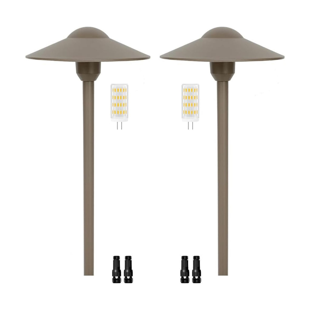 Low Voltage Path Light Cast Aluminum Landscape Lighting | Pathway Lights Walkway Driveway Yard Garden Lighting