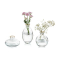 Bud Vases 3Pcs/Set Small Vases Handmade Cute Gold Rim Small Vases for Flowers Centerpieces Glass Vases Mini Vase Home Decor Centerpieces, Events Table Decor
