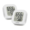 Vaikby Indoor Thermometer 2Pack, Humidity Gauge Meter Digital Hygrometer Room Thermometer for Home, Hight Accurate Temperature and Humidity Monitor for Greenhouse, Reptile, Humidors, Cellar, Office