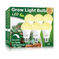 6 Pack Full Spectrum Grow Light Bulbs,A19 Grow Lights for Indoor Plants,Dimmable E26 9W Grow Bulb Replace up to 100W,Plant Lights for Indoor Growing,Flowers,Greenhouse,Indore