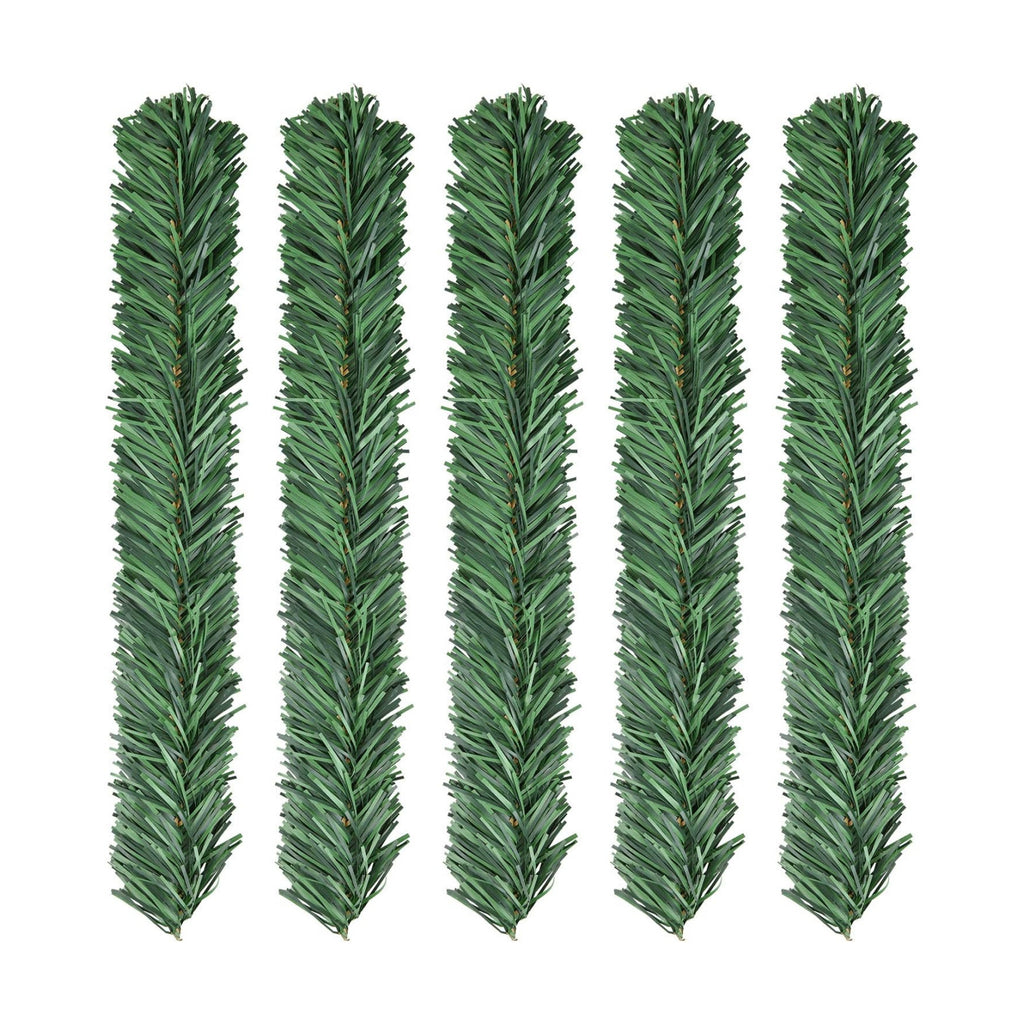Lvydec 30 Pieces Christmas Garland Ties, 14" Artificial Pine Needles Flexible Christmas Pine Garland Wired Garland Ties Greenery Stems for Christmas Decoration Craft Gift Wrapping