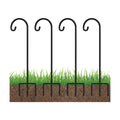32" Small Shepherd Hooks for Outdoor, Adjustable Decorative Garden Hooks for Solar Lanterns, Hanging Plants, Wind
