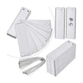 Ripeng 200 Pieces Aluminum Metal Plant Labels Writable Seedling Tree Tags with 6 Inch Wires Waterproof Double Sided