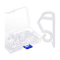Marsui 40 Pieces Christmas Light Clips Outdoor Gutter Hooks,White